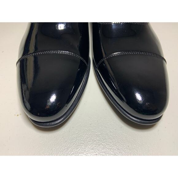 Men\'s Scarosso Rodrigo Oxfords Patent Leather Dress Shoes Black Size 7 Eu 40 main image 7